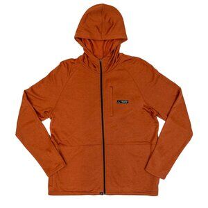 Coalatree Baseline Midlayer Textured Full Zip Brick Hooded Jacket Size XS